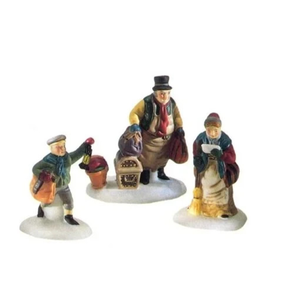 Dept 56 Dickens Village Come Into The Inn Set of 3 #56.55603